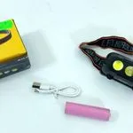 Latarka Czołowa LED 3 Diody USB Akumulatorowa T-119