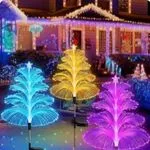 Zestaw 2 szt. Lampka Solarna Choinka Światłowodowa RGB 2PCS