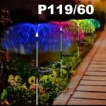 Zestaw 2PCS Lampka Solarna Ogrodowa Światłowód Meduza RGB P119/60
