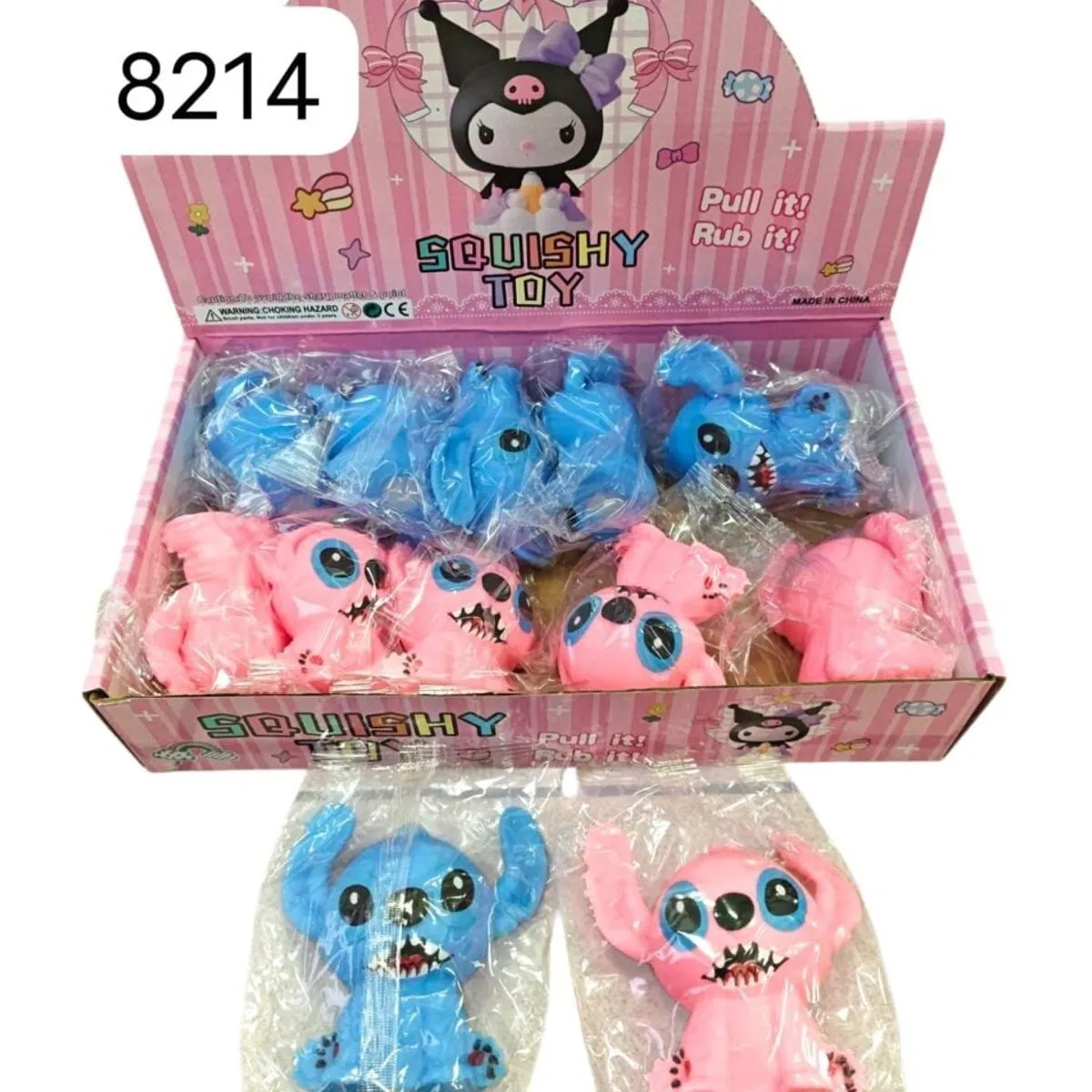 Zabawka Squishy Toy Stitch Gniotek Antystresowy 24 szt.