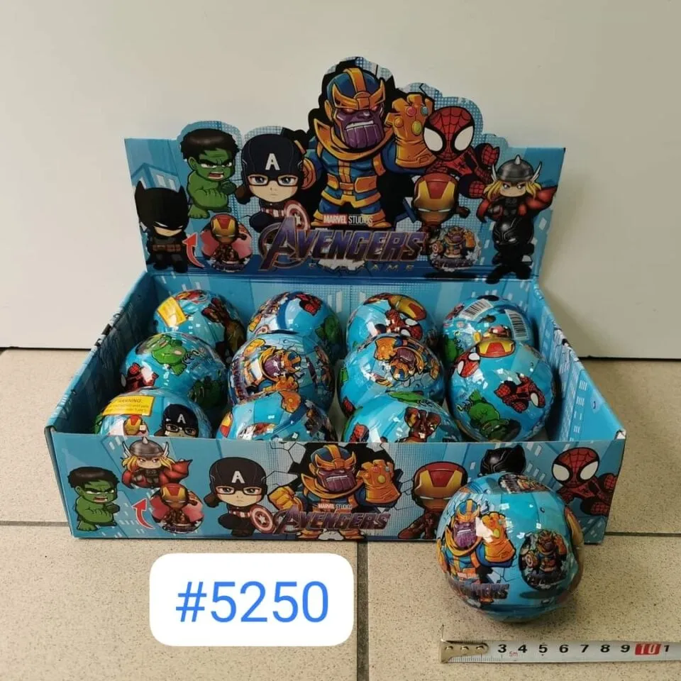 Kula Niespodzianka Avengers Marvel 7,5cm - Zestaw 24 szt.