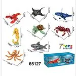 Klocki Sea World - Zestaw 8 zwierząt morskich 65127