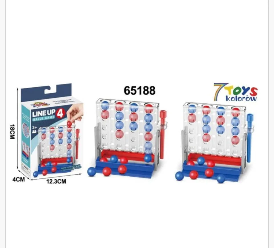Zabawka Gra Logiczna Line Up 4 Kulki 18x12,3cm 7 Toys
