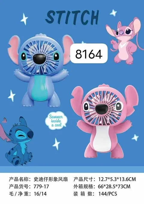 Mini Fan Stitch - Wiatraczek Ręczny 13,6cm, Mix Kolorów