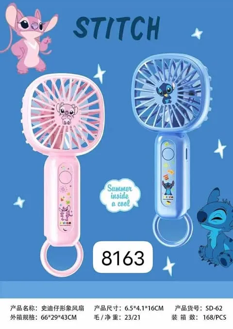 Mini Fan Stitch - Ręczny Wentylator Przenośny 16cm