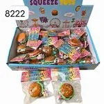Zabawka Squeeze Toys Gniotek Antystresowy Hamburger 24 szt