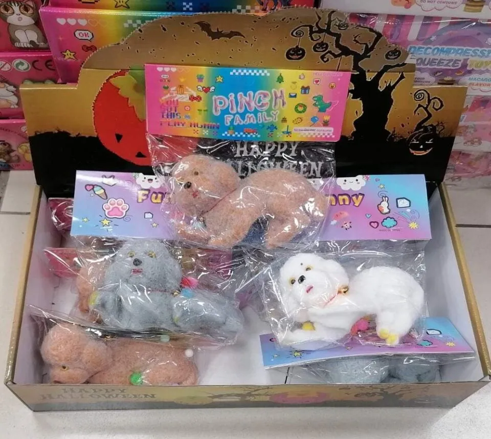 Zabawka Squeeze Toys Gniotek Piesek Pinch Family 9 szt.