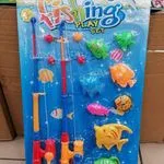 Zabawka Fishing Play Set - Zestaw do łowienia ryb, 2 wędki + 8 rybek