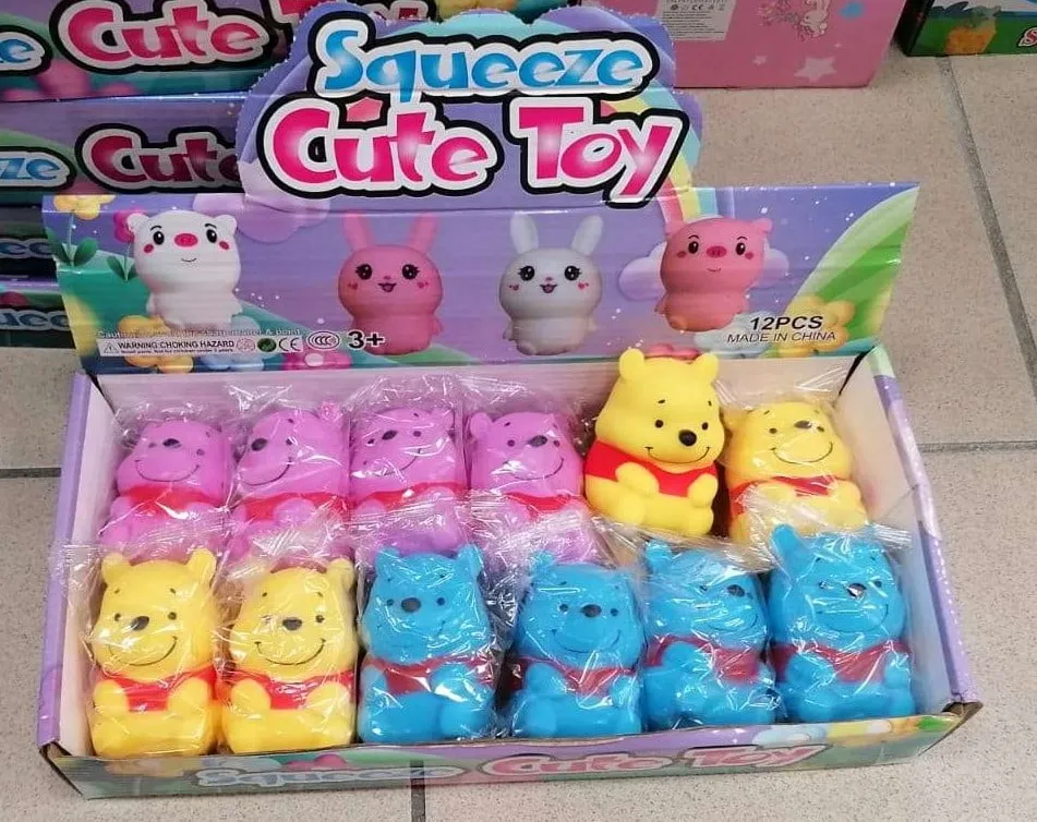 Zabawka Squeeze Bear Gniotek Miś Mix Kolorów, 24 szt.