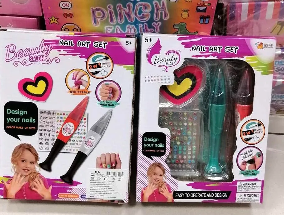 Zestaw Beauty Nails Nail Art Set 2w1 dla dzieci, 12 szt.