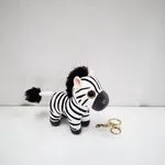 Maskotka Brelok Zebra Pluszowa Czarno-Biała