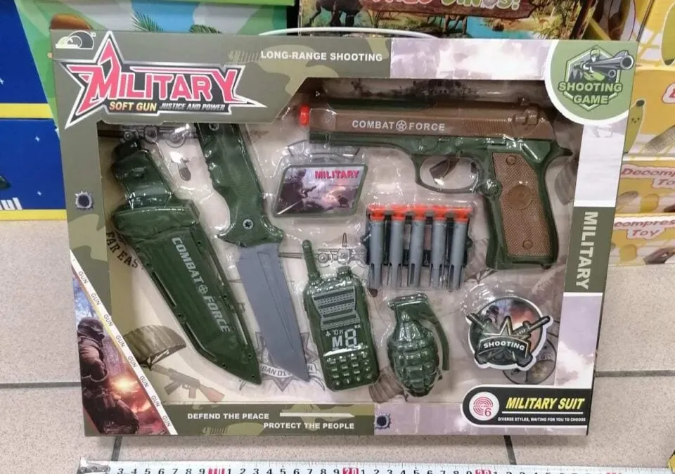 Zestaw Military Soft Gun - Pistolet z Akcesoriami Wojskowymi