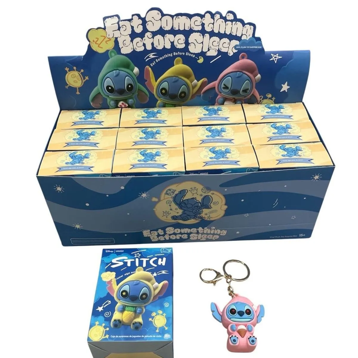 Brelok Stitch 3D Miniso Eat Something Before Sleep 12 szt.