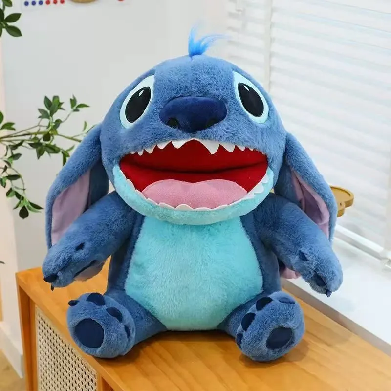 Maskotka Pluszowa Stitch 35cm Niebieska z Otwartą Buzią