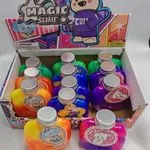 Zabawki Magic Slime - kolorowa masa w butelkach, zestaw 12 szt.