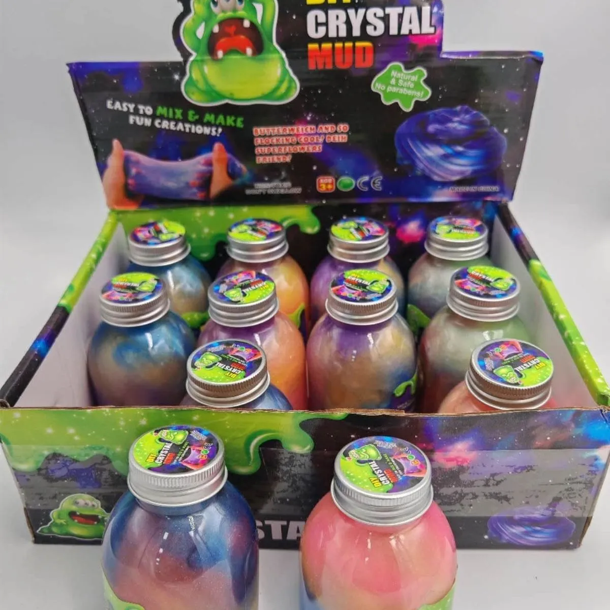 Zabawki Slime DIY Crystal Mud - Masa Plastyczna 12 szt.