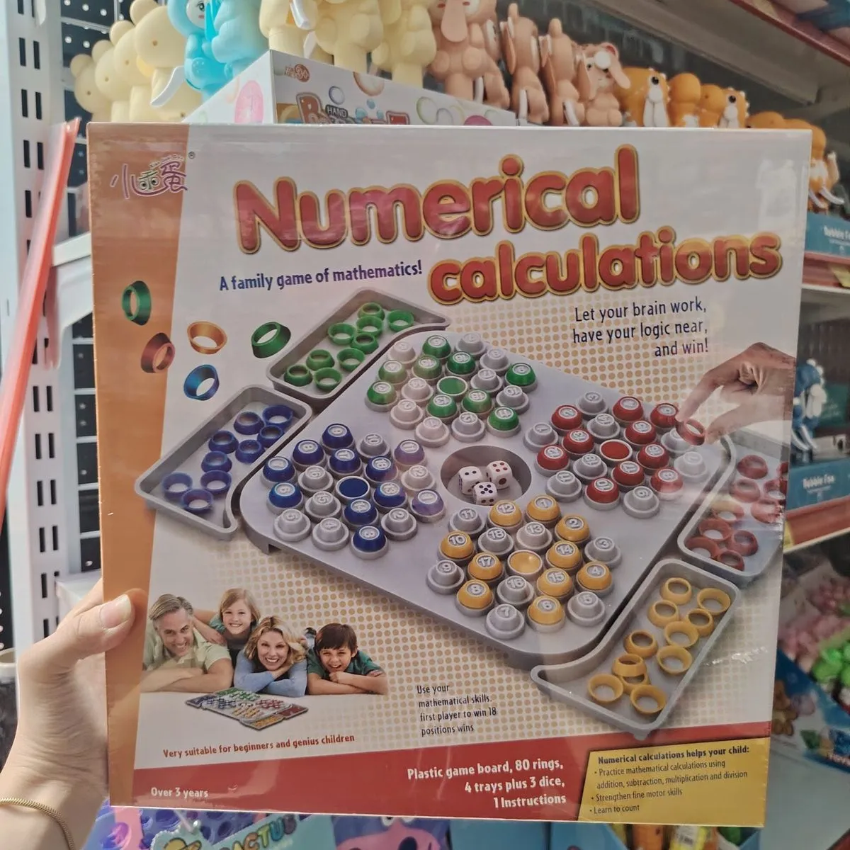 Gra edukacyjna Numerical Calculations matematyczna 6 szt