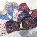 Biustonosz damski koronkowy kwiatowy wzór rozmiar D/DD