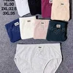 Majtki damskie XL-3XL z haftem kwiatowym, 6 kolorów