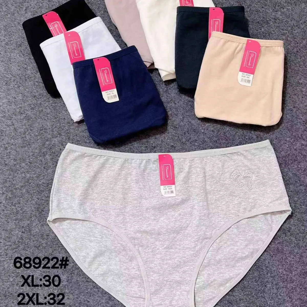 Majtki damskie bawełniane XL, 9392#