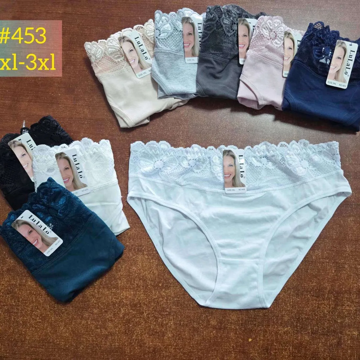 Majtki damskie koronkowe L-XL-3XL #453 Liva