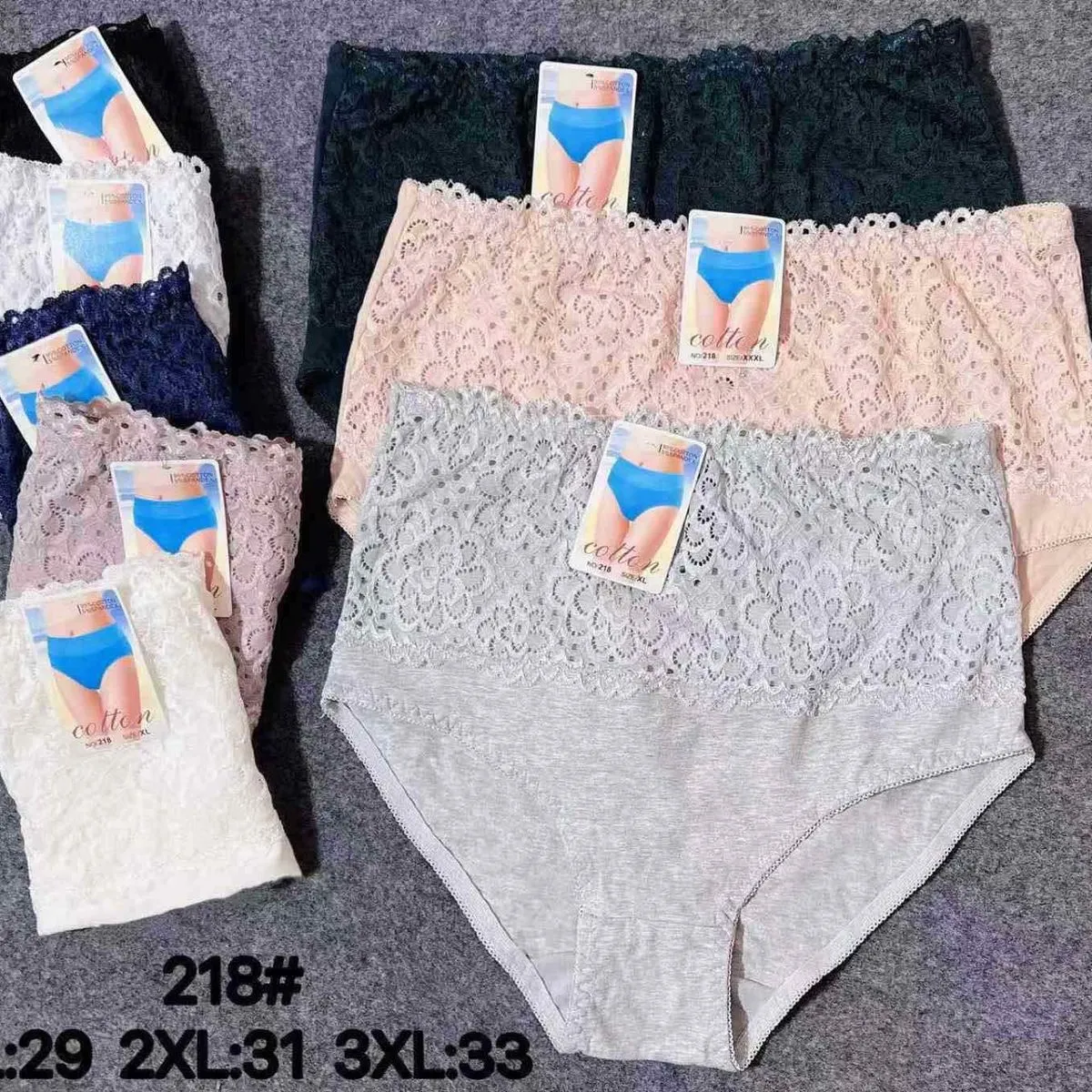 Majtki damskie koronkowe XL-3XL, kod 218
