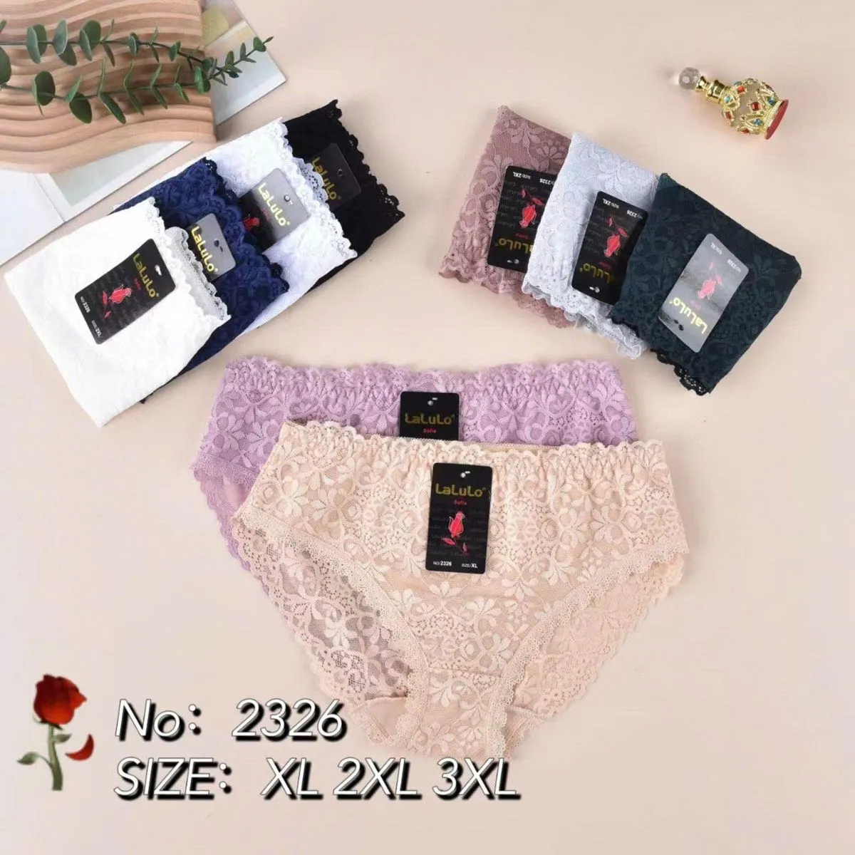Majtki damskie koronkowe XL-3XL No. 2326