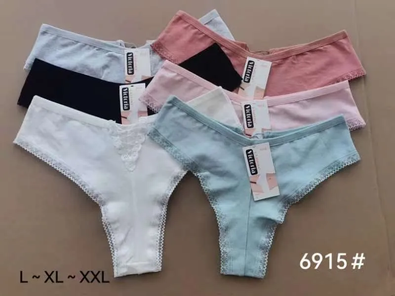 Majtki damskie XL-XXL, zestaw wielokolorowy 6915