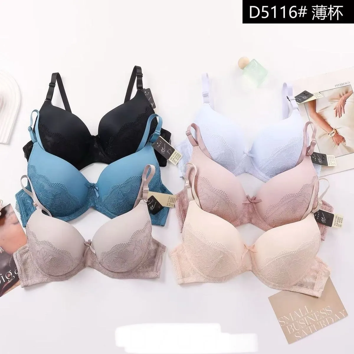 Biustonosz damski push-up D5116, 4 kolory