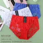 Majtki damskie koronkowe S-L XL 95% bawełna NO:612