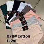 Majtki damskie bawełniane 978# L-2XL, mix kolorów
