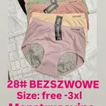 Bielizna menstruacyjna damska 28+ cm beżowa free-3XL