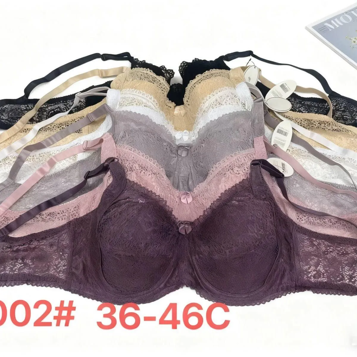 Biustonosz damski koronkowy 36-46C