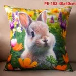 Poszewki 40x40 cm Wielkanoc PE-102 z królikiem