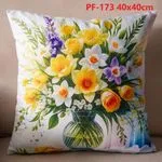 Poszewki 40x40 cm Wielkanoc PF-173 bukiet żonkili