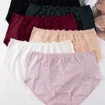 Majtki damskie Finella 2XL-4XL, 6 szt. czarny/beżowy/czerwony