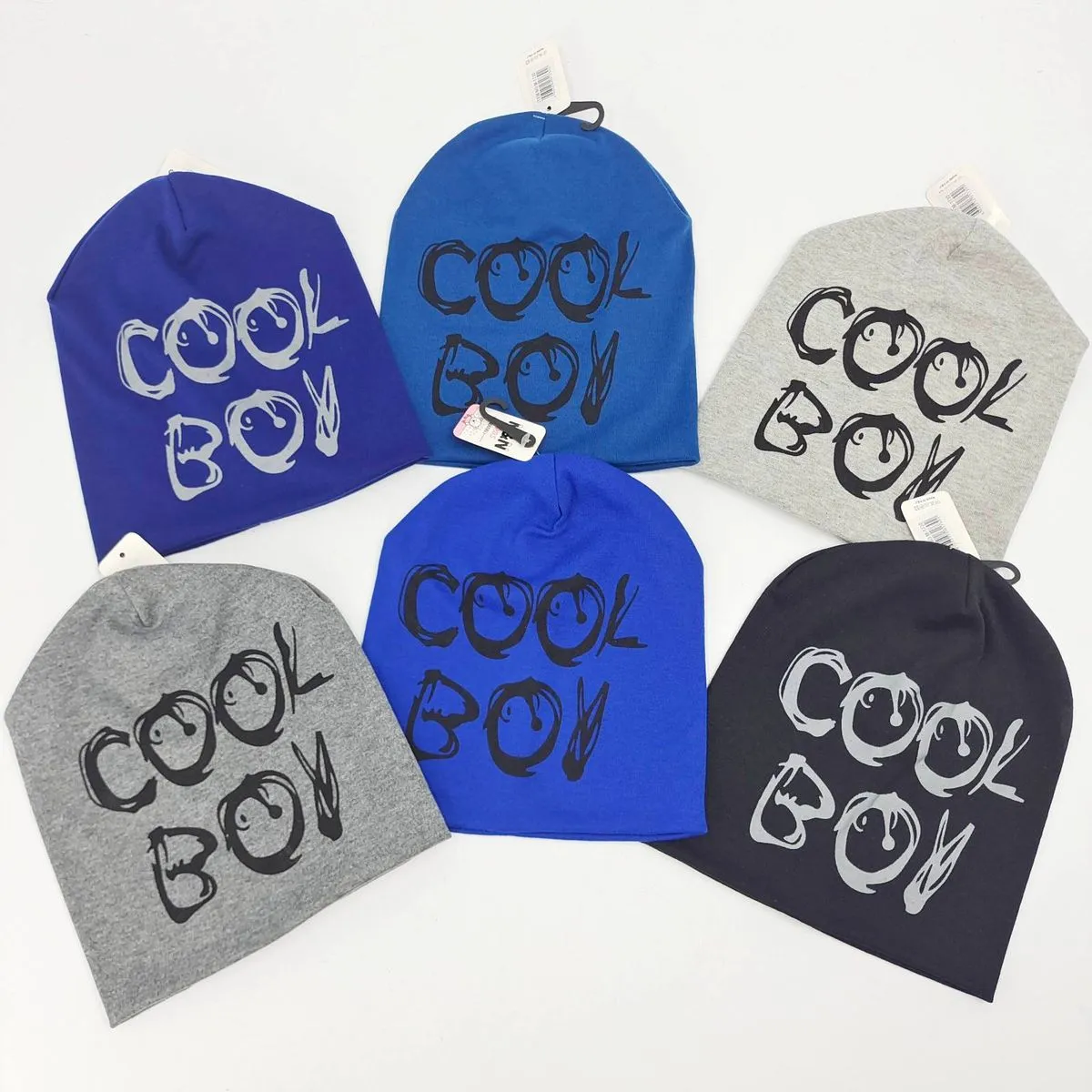 Czapki dla chłopców Cool Boy, granatowe/szare/czarne