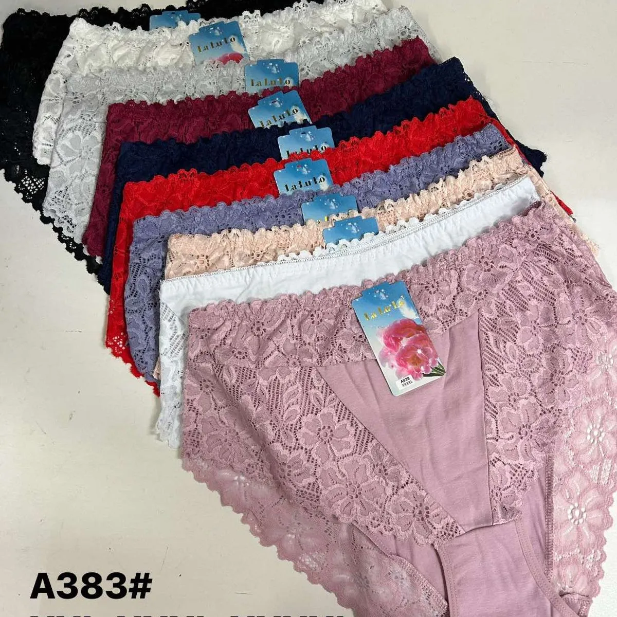 Majtki damskie koronkowe A383 XXXL-XXXXXL, 24 szt