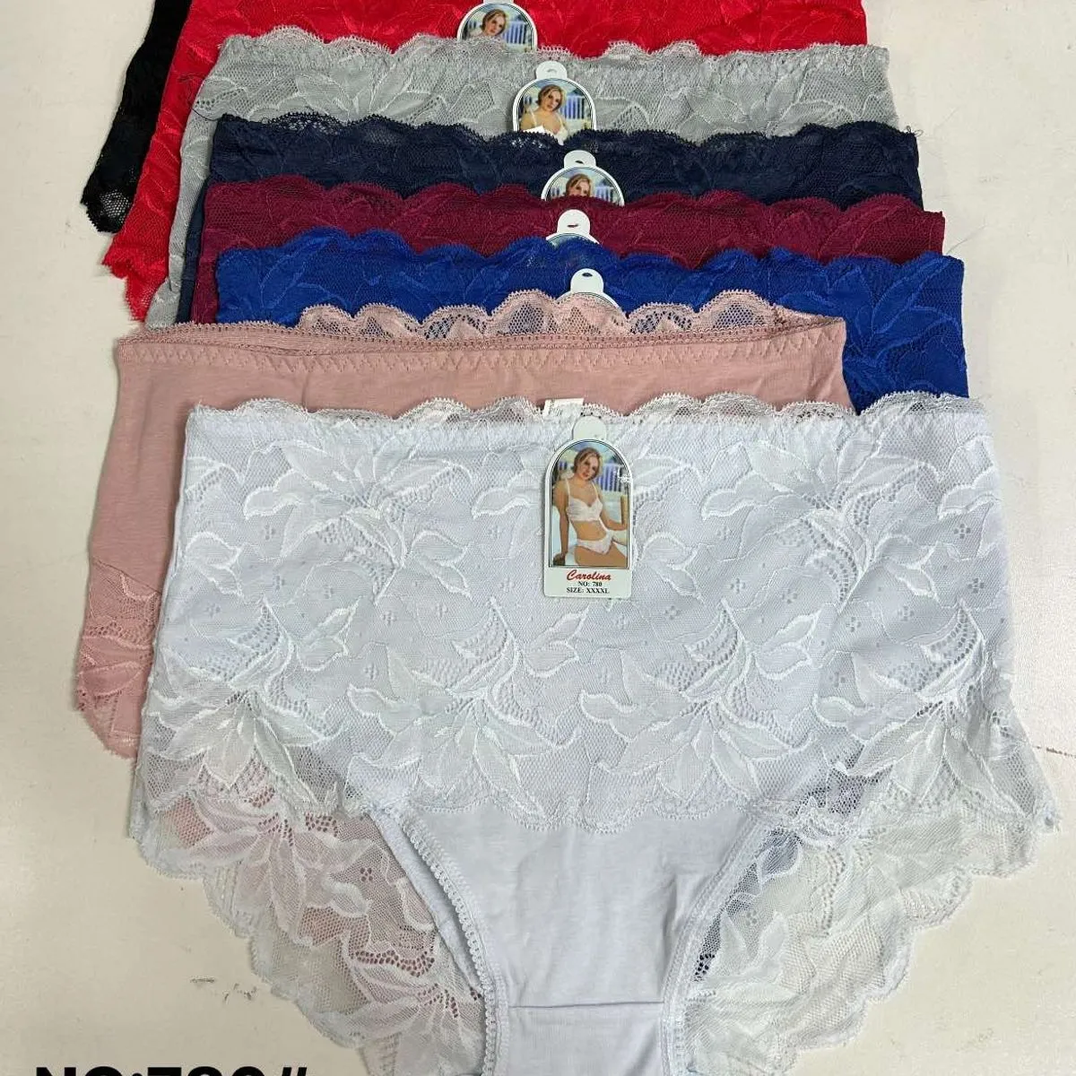 Majtki damskie koronkowe XXXL-5XL NO:780, 8 kolorów