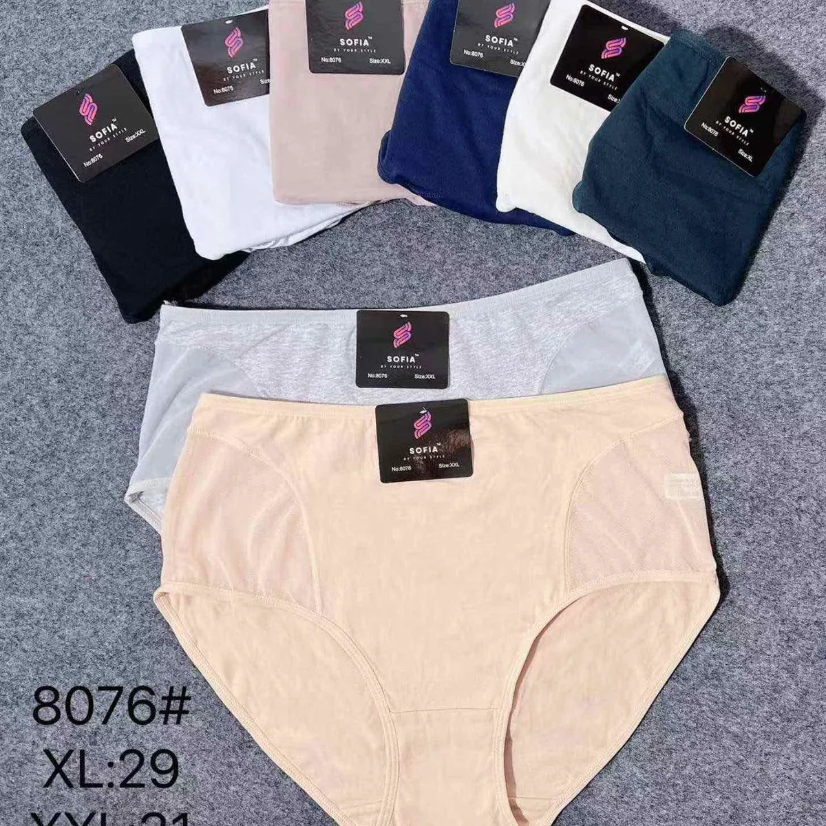 Majtki damskie Sofia XL-XXL, zestaw 24 szt