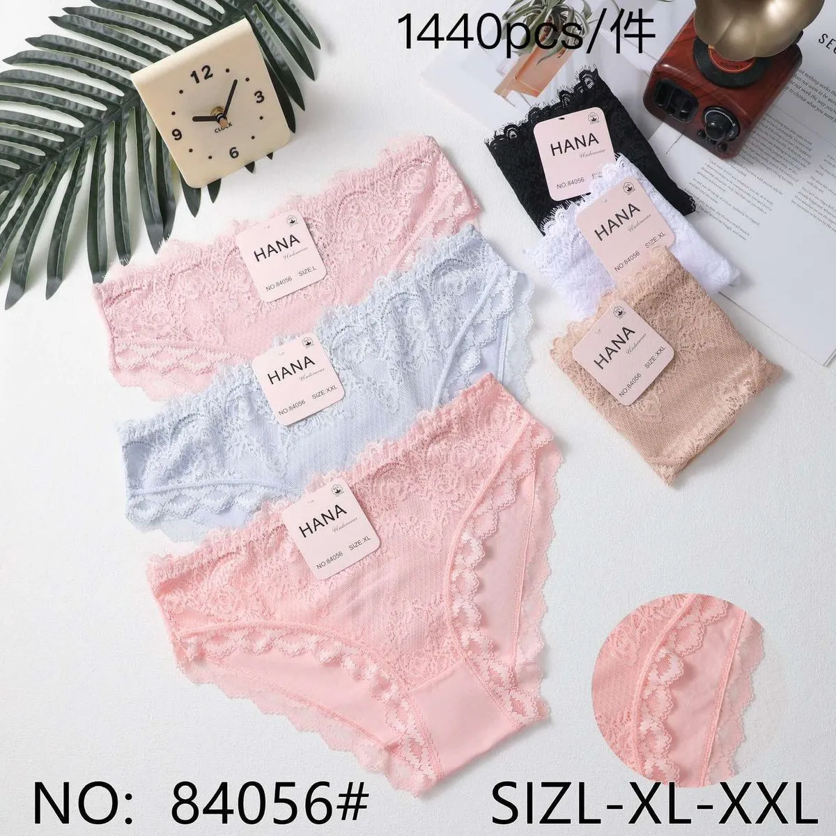 Majtki damskie koronkowe Hana SIZL-XL-XXL 5 szt