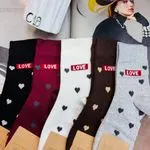 Skarpetki damskie LOVE serca 5 par wielopak