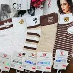 Skarpetki damskie COTTONIA z misiem i kokardą, 5 wzorów