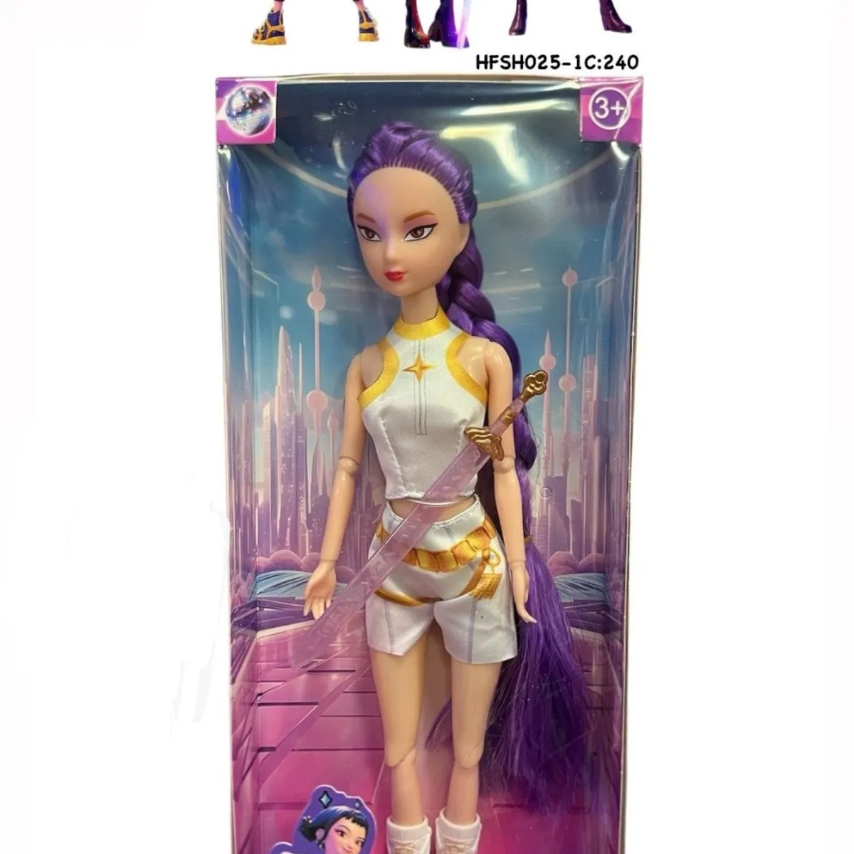 Lalka Kpop Hunter fioletowa HP-S02C-36