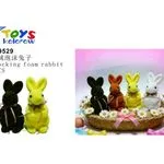 Ozdoby Wielkanocne 7 Kolorów Flocking Foam Rabbit 789529