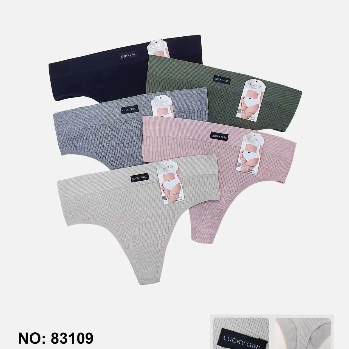 Majtki damskie Ouno XL-XXL-3XL, 5 szt, NO:83109