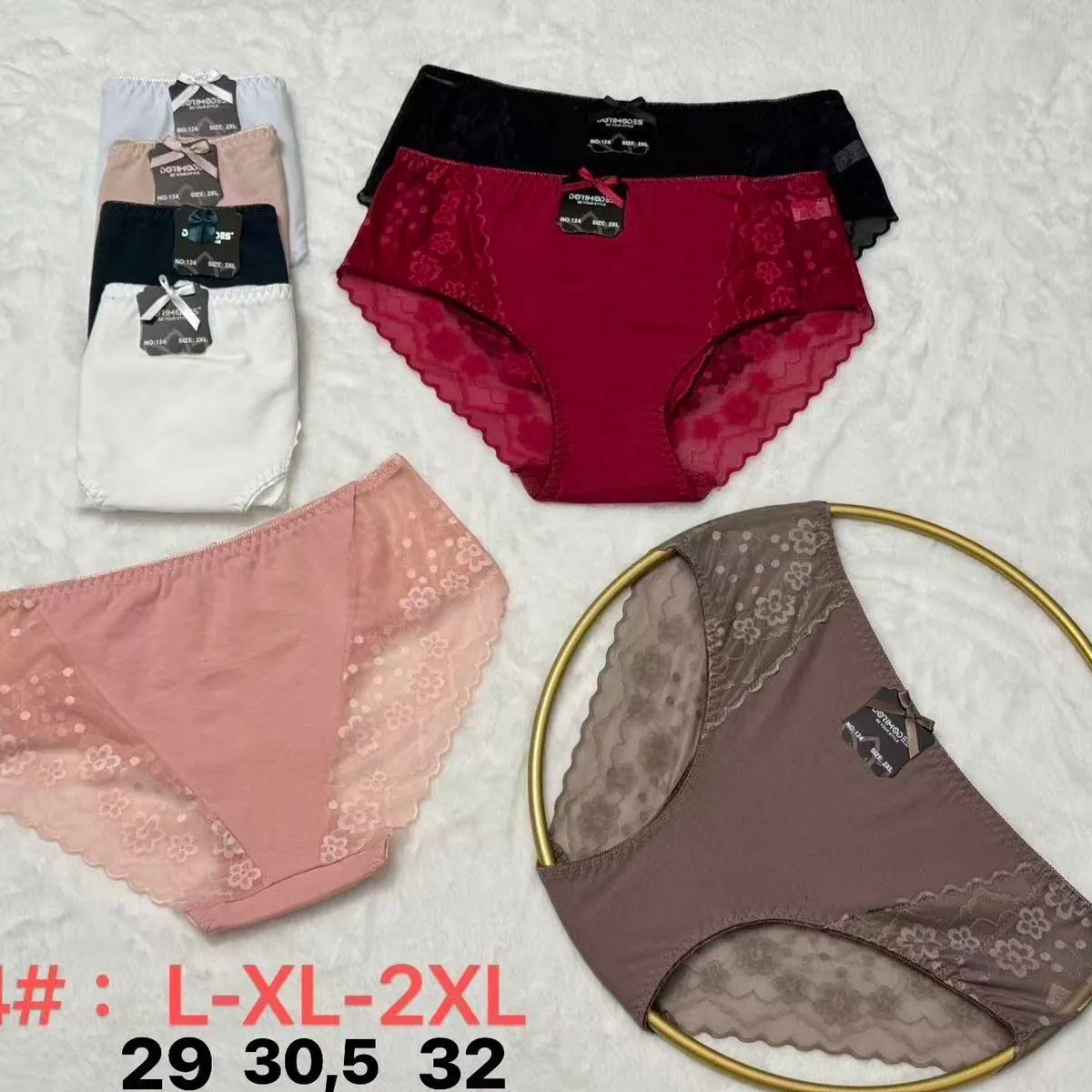 Majtki damskie L-XL-2XL zestaw wielokolorowy