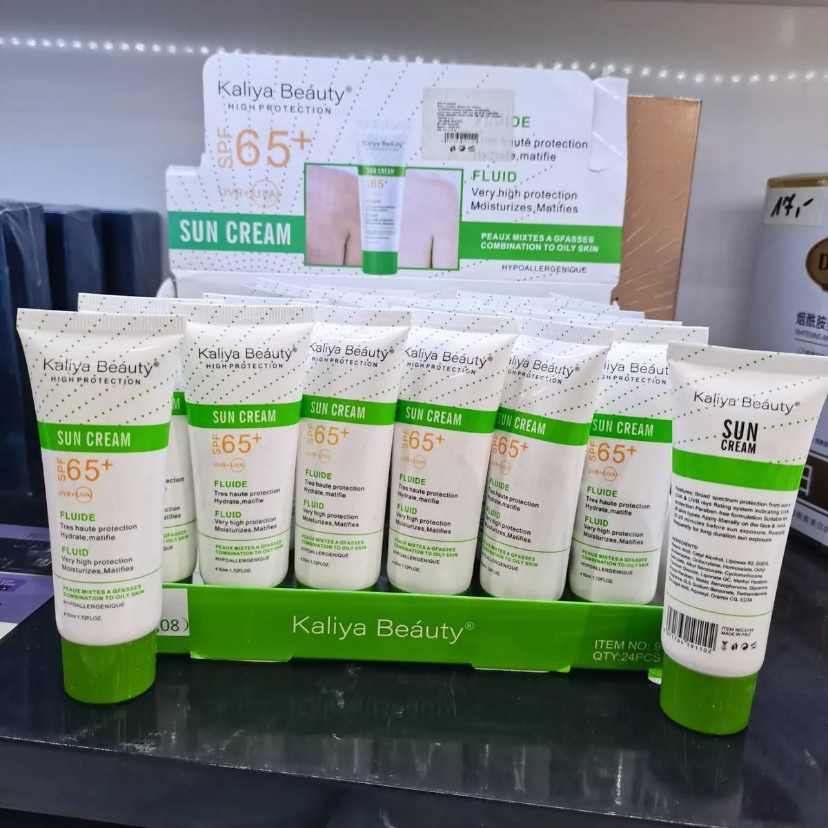 Kaliya Beauty Krem przeciwsłoneczny SPF 65+ płynna ochrona