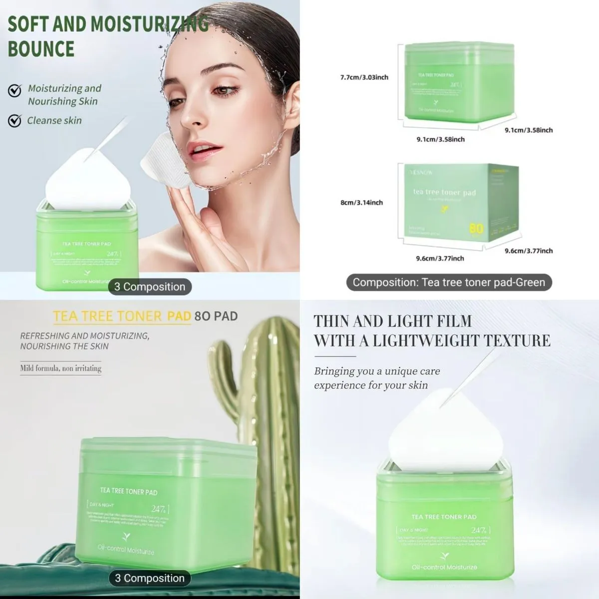 Tea Tree Toner Pad 80 szt. płatki tonizujące