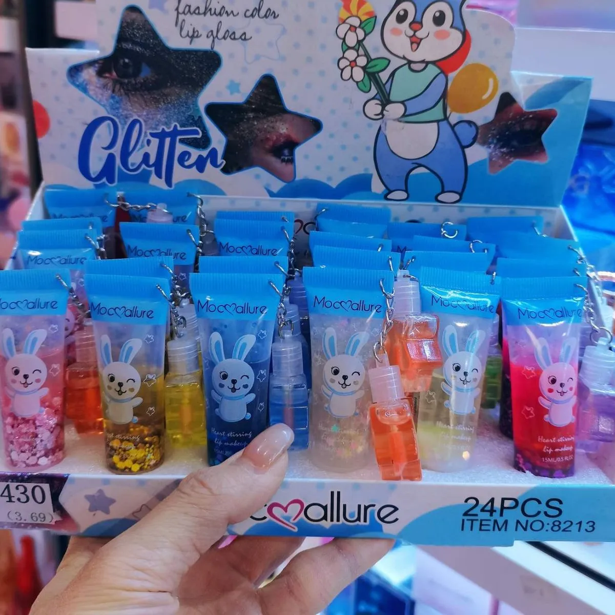 Błyszczyki do ust Glitter Moisturizing 24 szt